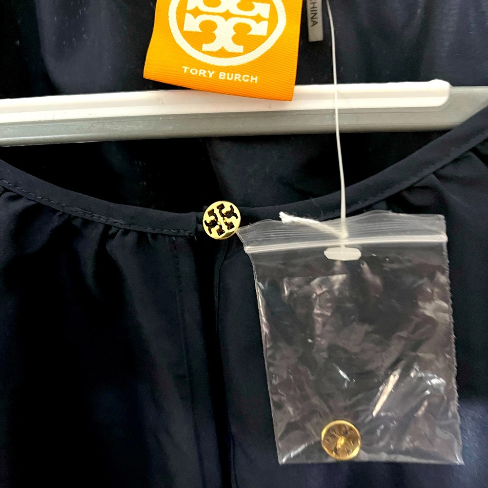 Tory Burch artist Tunic smock Navy Blue 3 sizes